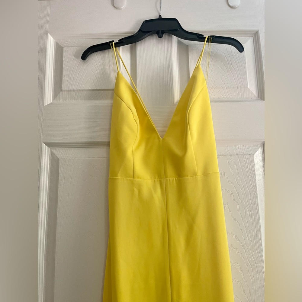 NWT Aidan by Aidan Mattox V-Neck Mermaid Gown - Picture 5 of 8